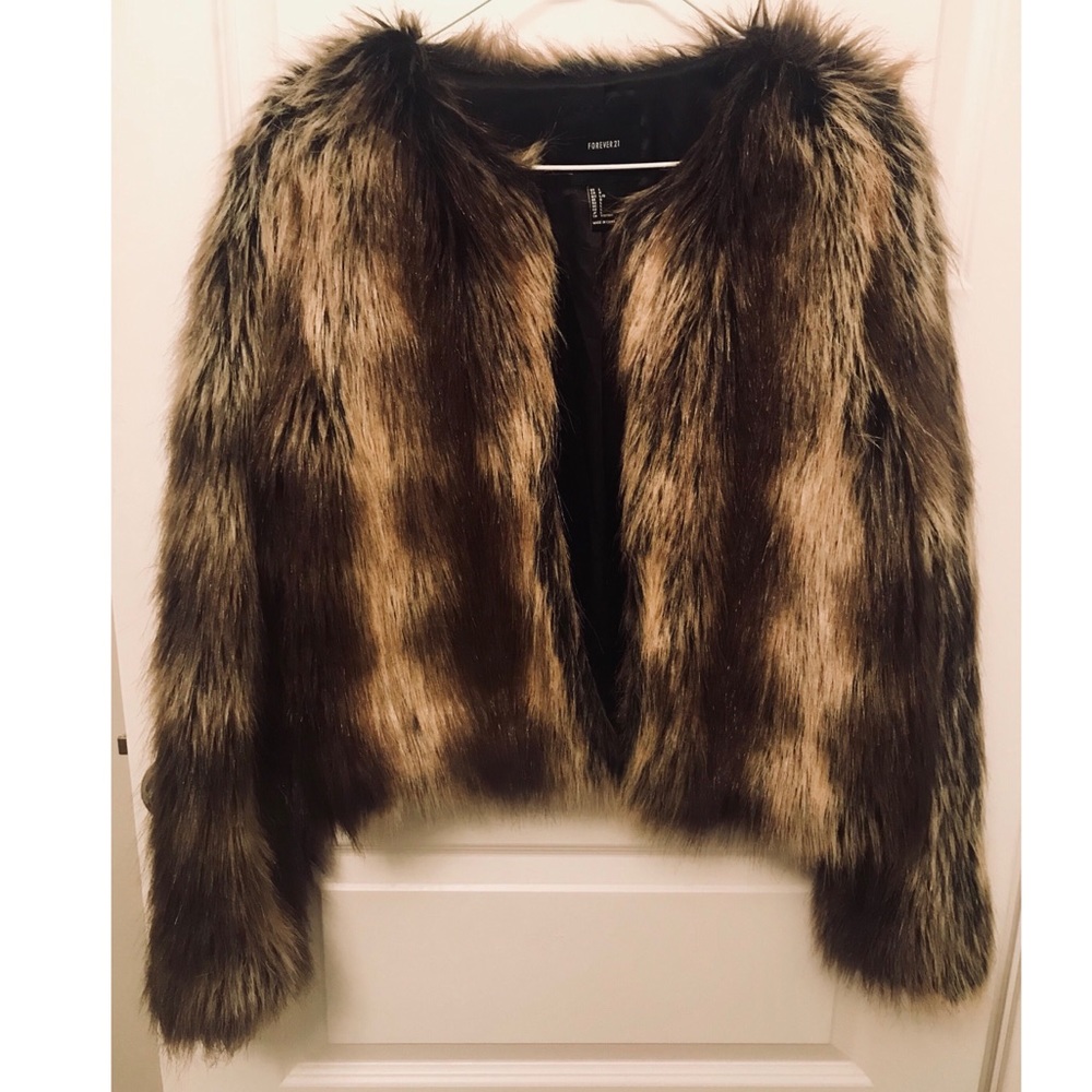 Shaggy Faux Fur Coat